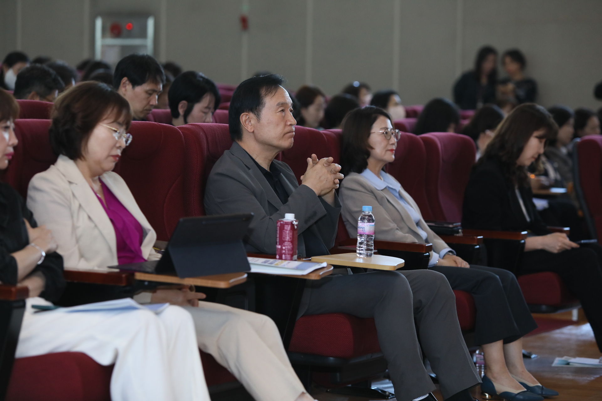 임태희 경기도교육감이 5월 23일 의정부몽실학교에서 열린 유보통합 논의를 위한 토론회가 열리고 있다. 

