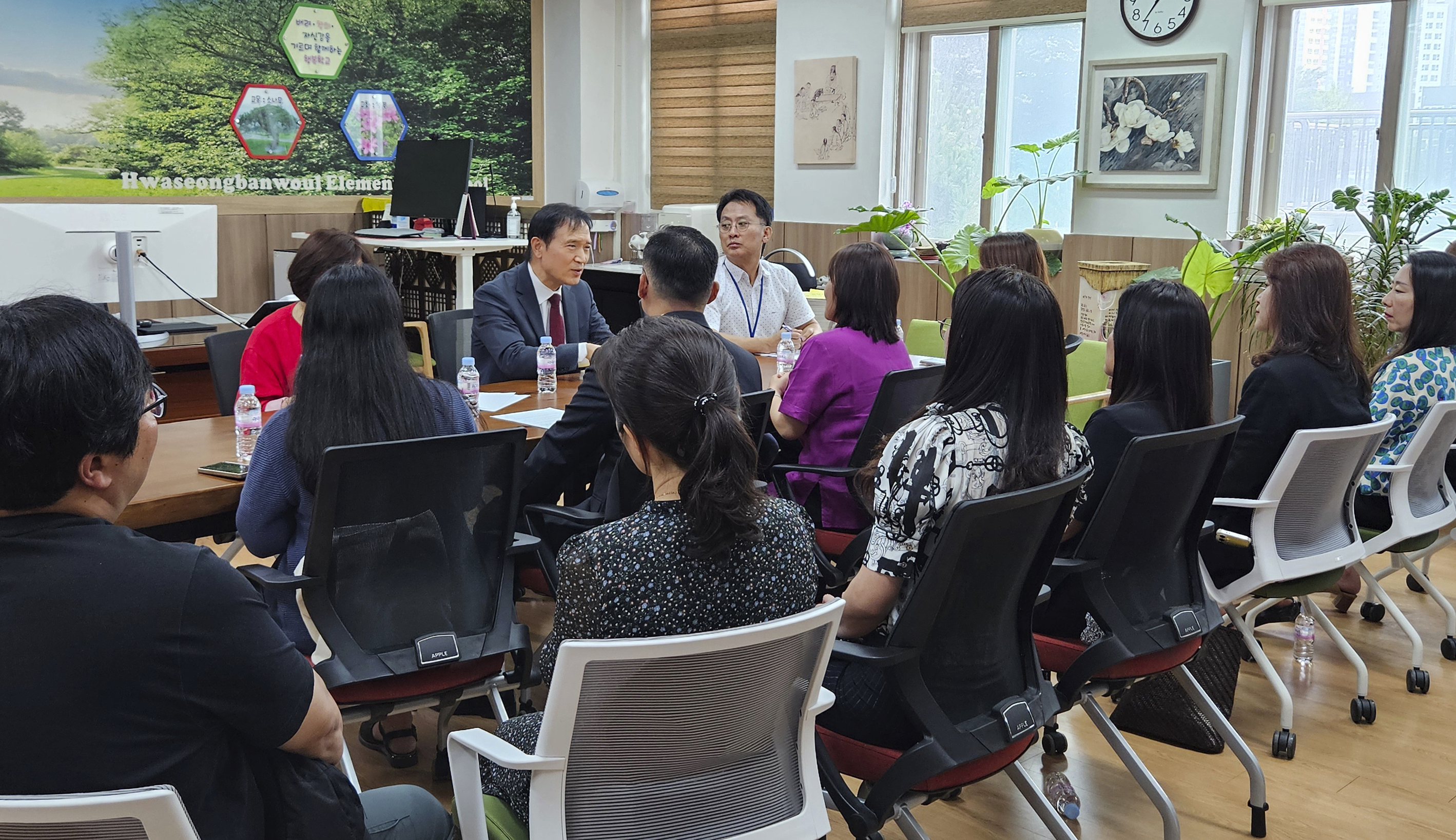 “화성반월초 옆 열병합발전소 설치 반대, 학생 교육 환경 우선시 돼야”  임태희 교육감, 화성시 학부모들과 뜻 같이해2 이미지