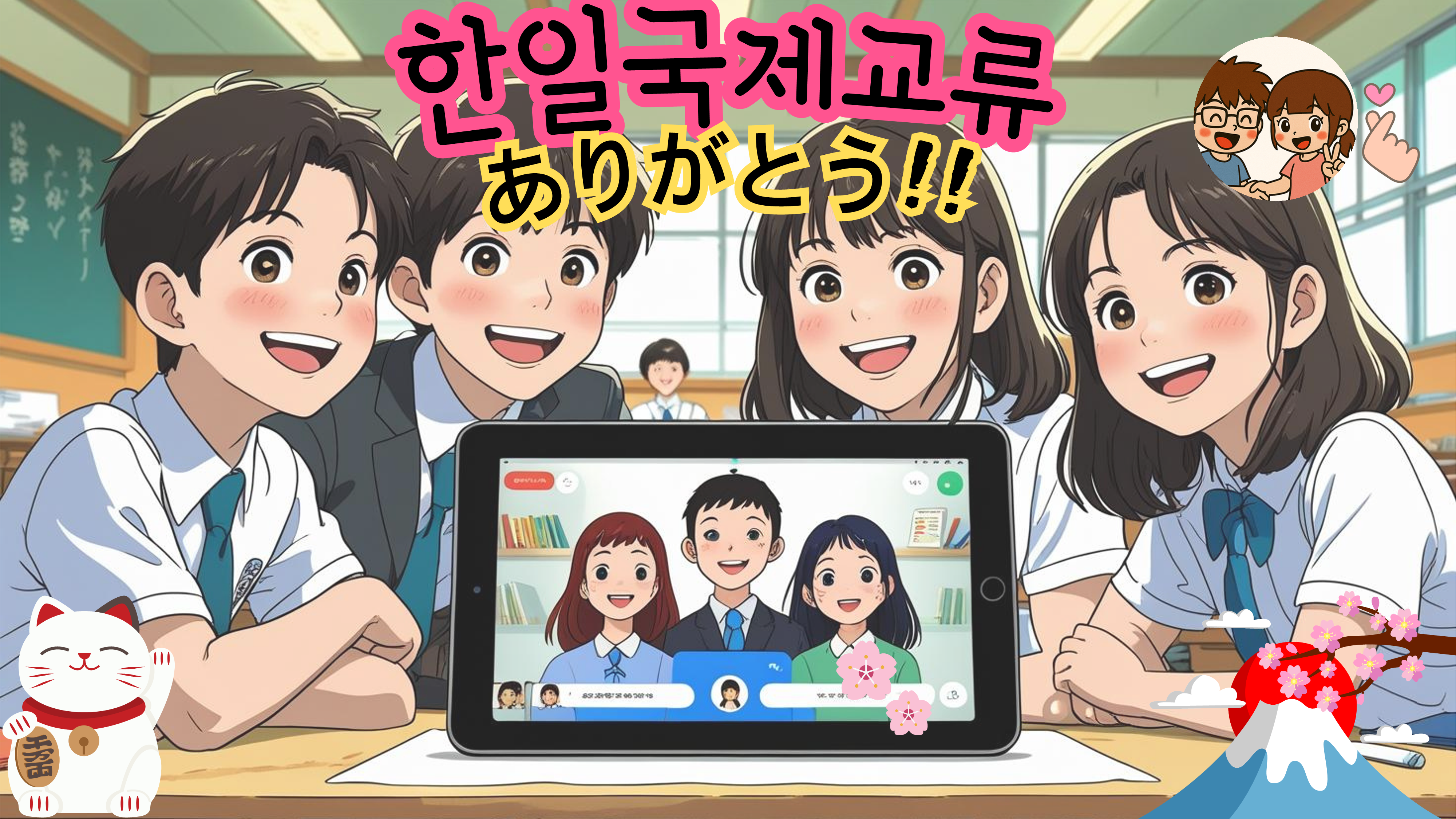 “태어난 김에 국제교류!”  수원교육지원청, ‘다함께 국제교류 공유학교’운영2 이미지