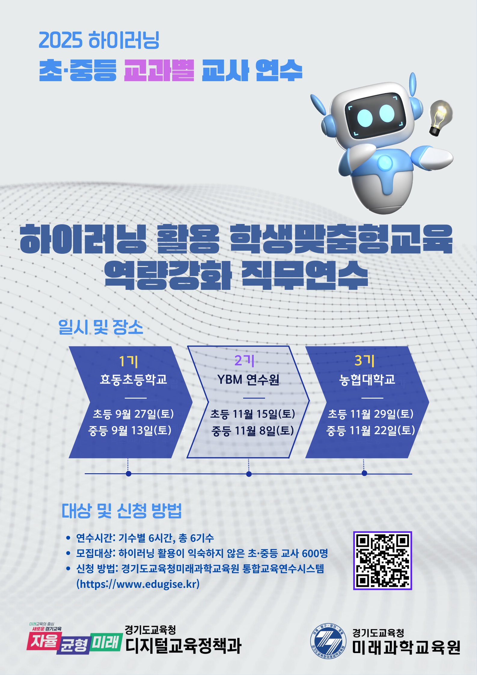 경기도교육청미래과학교육원,  ‘하이러닝 활용 학생맞춤형교육 역량강화 직무연수’ 운영4 이미지