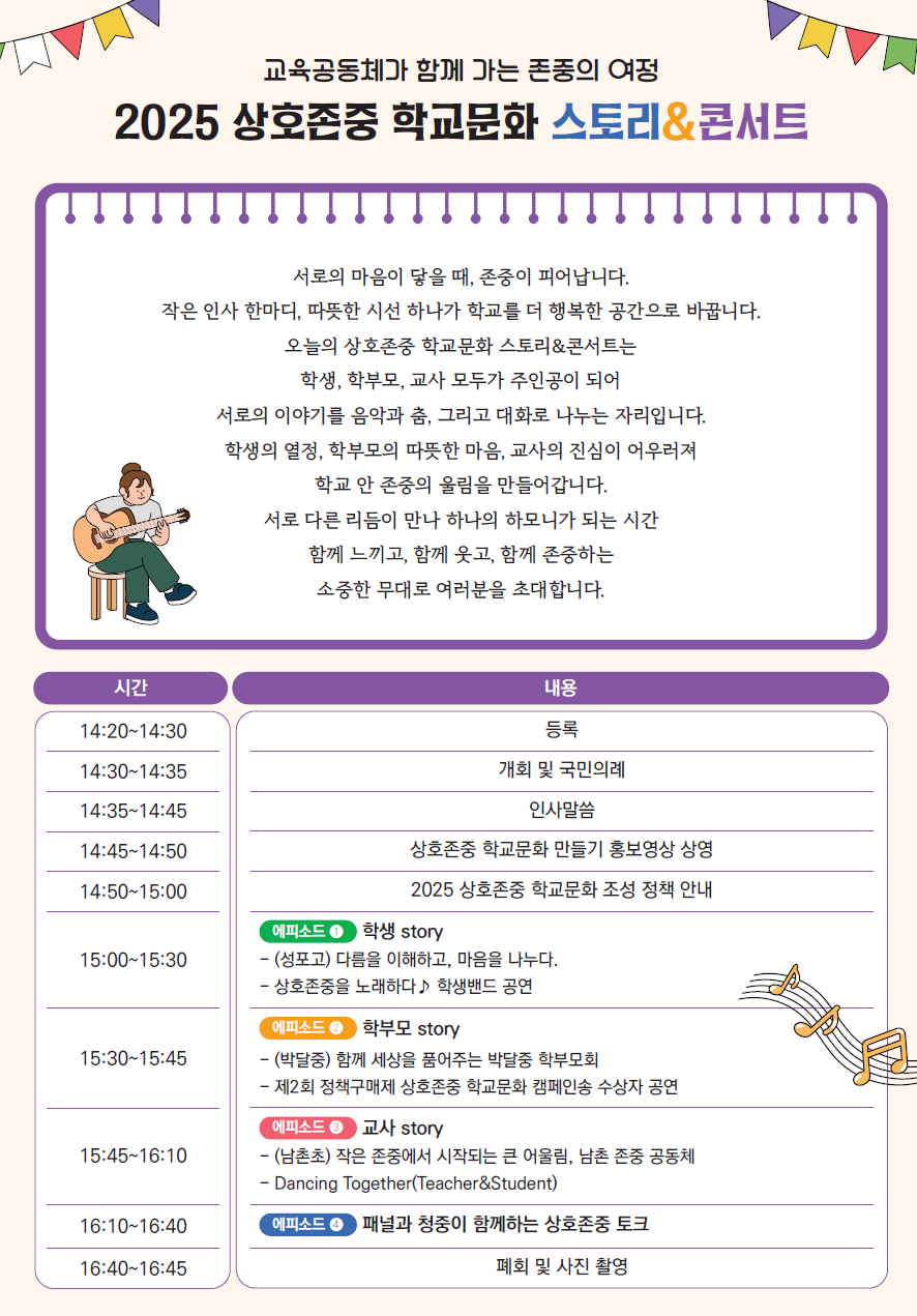 학생･보호자･교사가 함께 만든 존중의 무대,   ‘상호존중 학교문화 스토리 & 콘서트’ 성료2 이미지