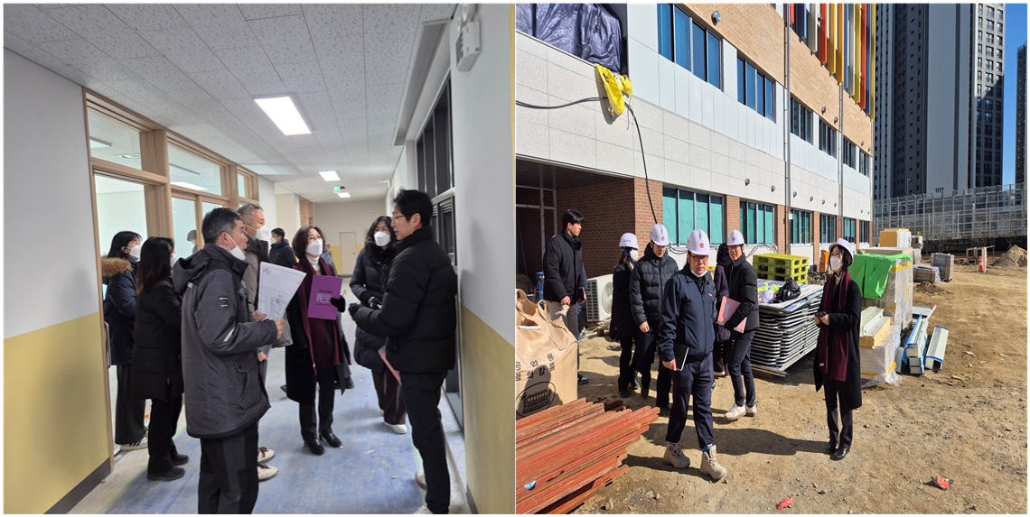 군포의왕교육지원청, 의왕푸른초·백운호수중 개교 전 현장점검2 이미지