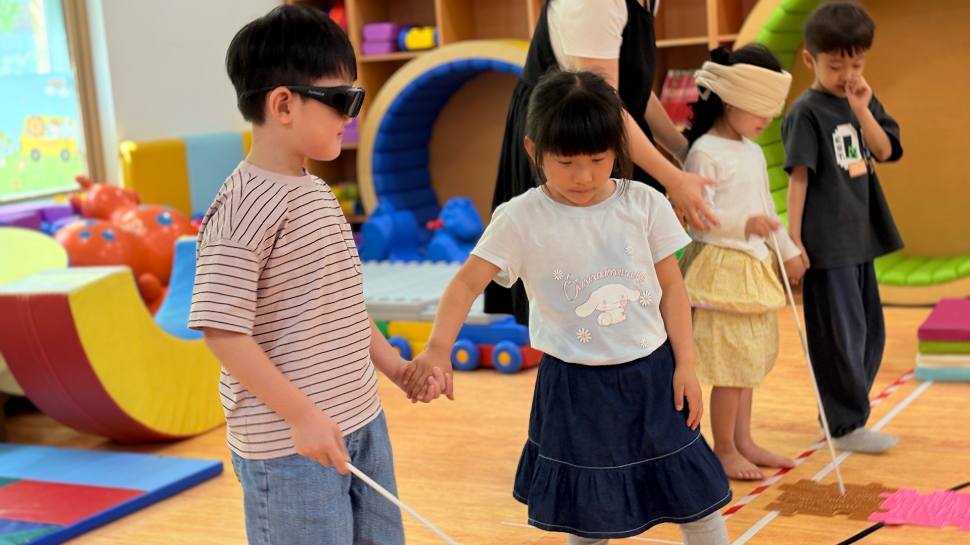 다산새봄초등학교병설유치원,‘함께 걷는 세상’시각장애 인식 개선 교육 실시 ​2 이미지