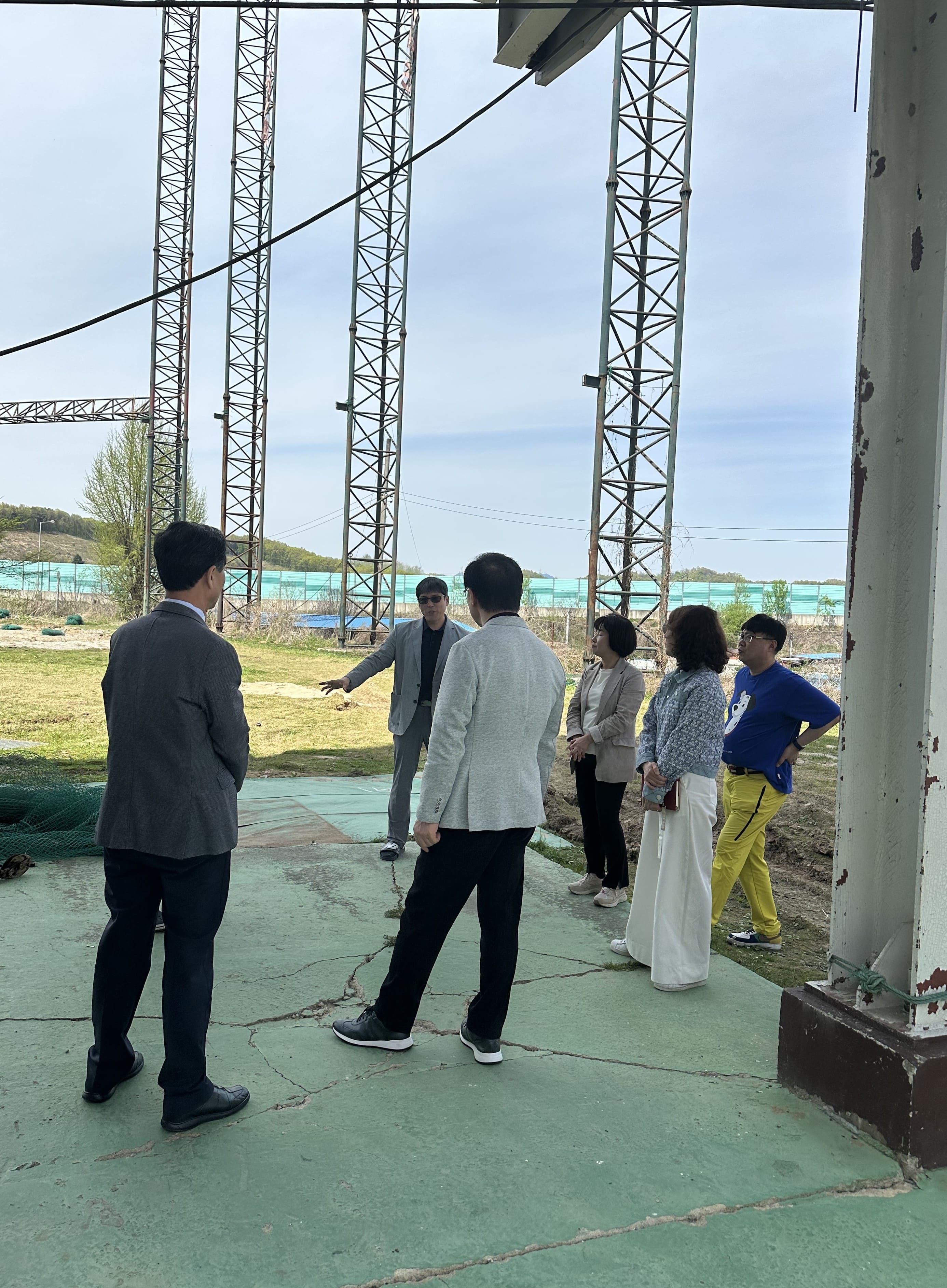 여주교육지원청, 이포고등학교 골프연습장 위험구조물 철거공사 현장 안전점검3 이미지