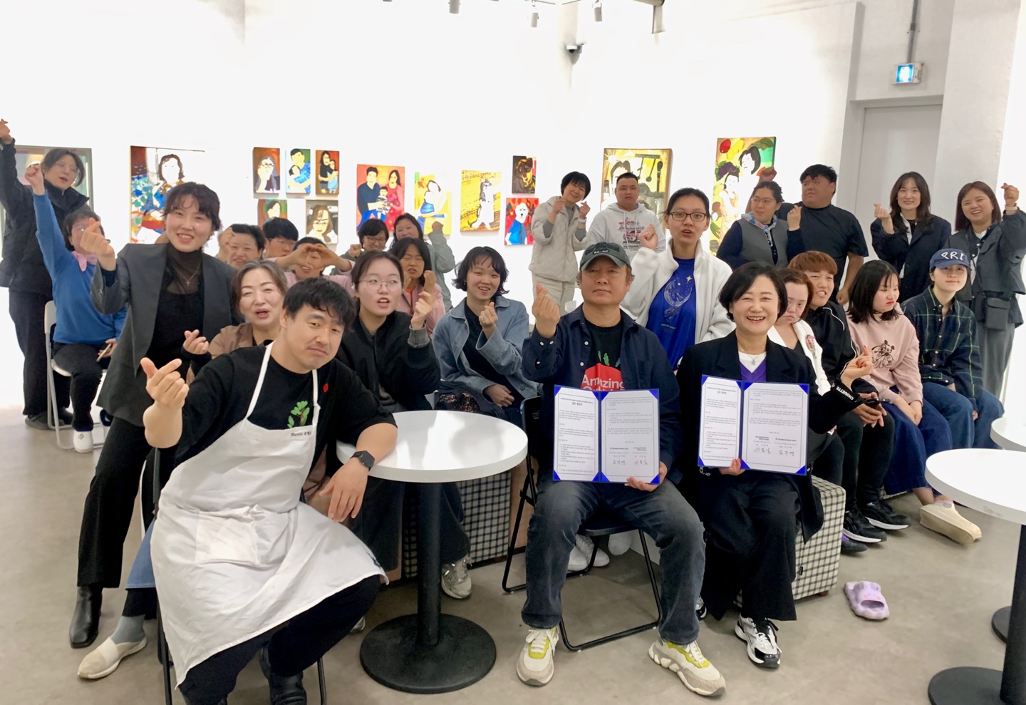 특수교육지원센터-경은학교, ㈜어메이징 아웃사이더 아트센터 산학협력 협약 MOU체결2 이미지