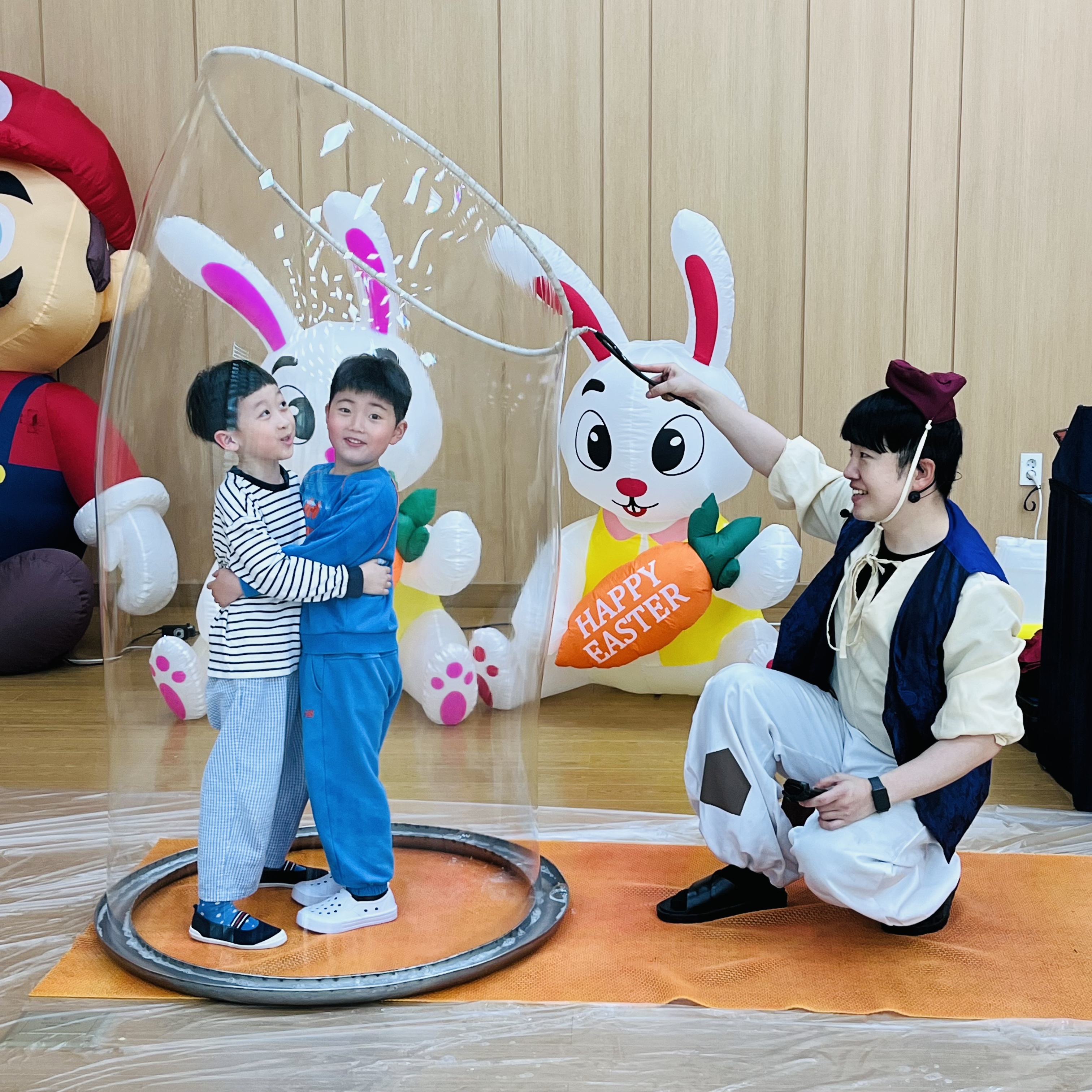 푸른동삭유치원, 오감으로 즐기는 문화체험,‘알라딘 버블 매직쇼’2 이미지