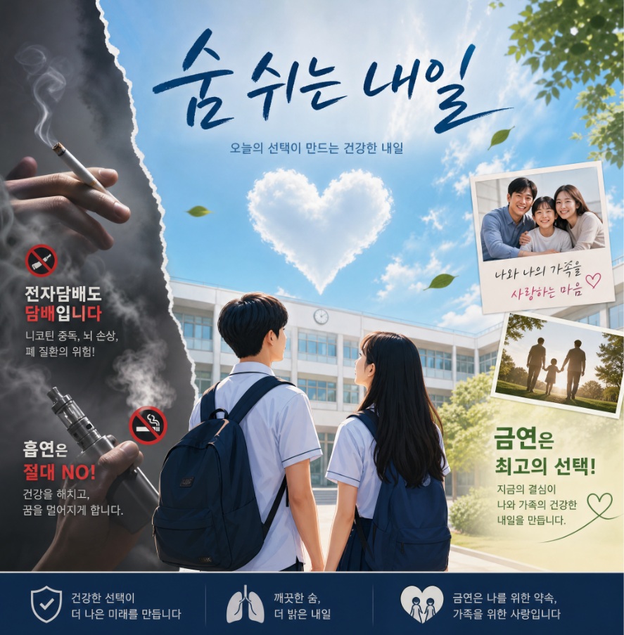 동두천양주교육지원청, AI 활용 금연 캠페인송 음원 ‘숨 쉬는 내일’ 제작2 이미지