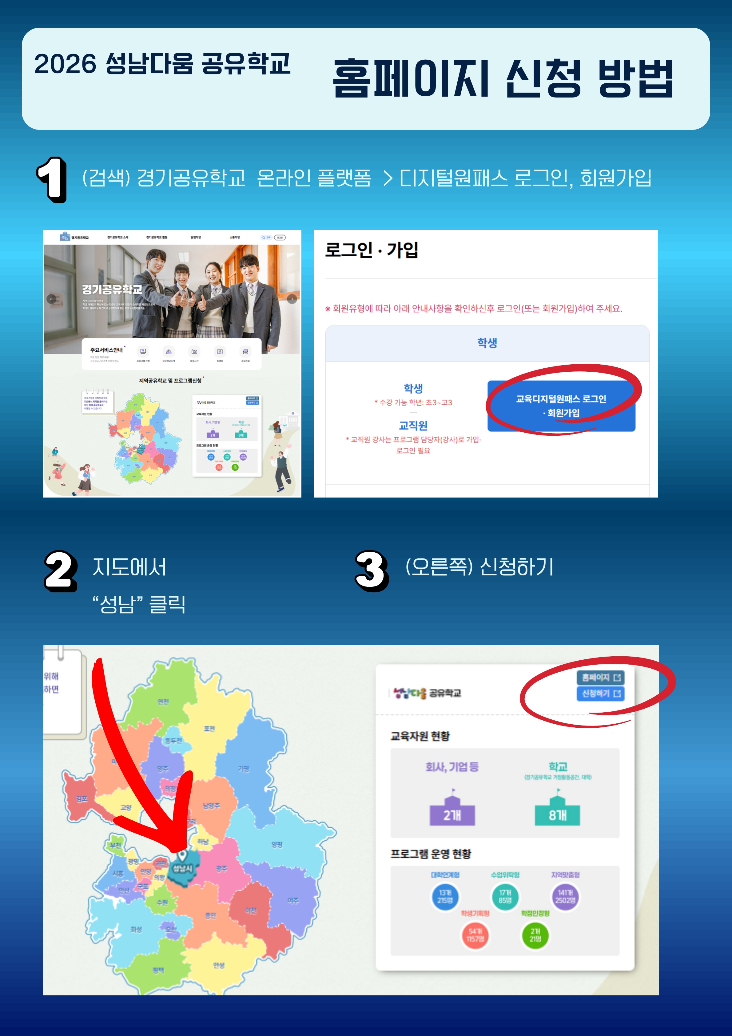 올 여름? 나는 성남다움 공유학교로 간다 ! 성남교육지원청,‘2026 성남다움 공유학교 여름학기 및 하반기 지역맞춤형 프로그램’학생 대모집3 이미지