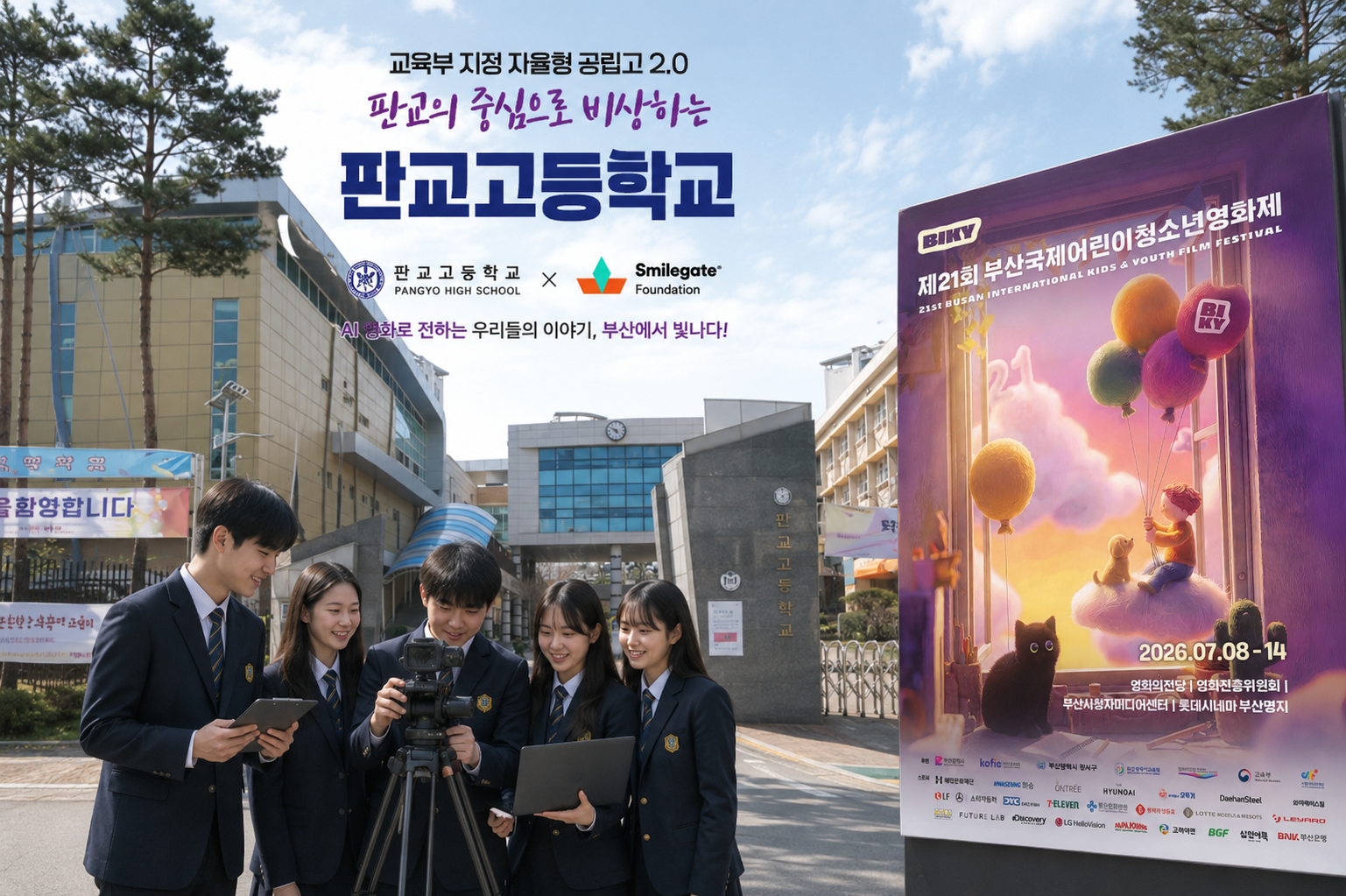 판교테크노벨리 자공고의 힘! 판교고등학교, 교실에서 시작된 상상이 부산국제청소년영화제 무대로2 이미지
