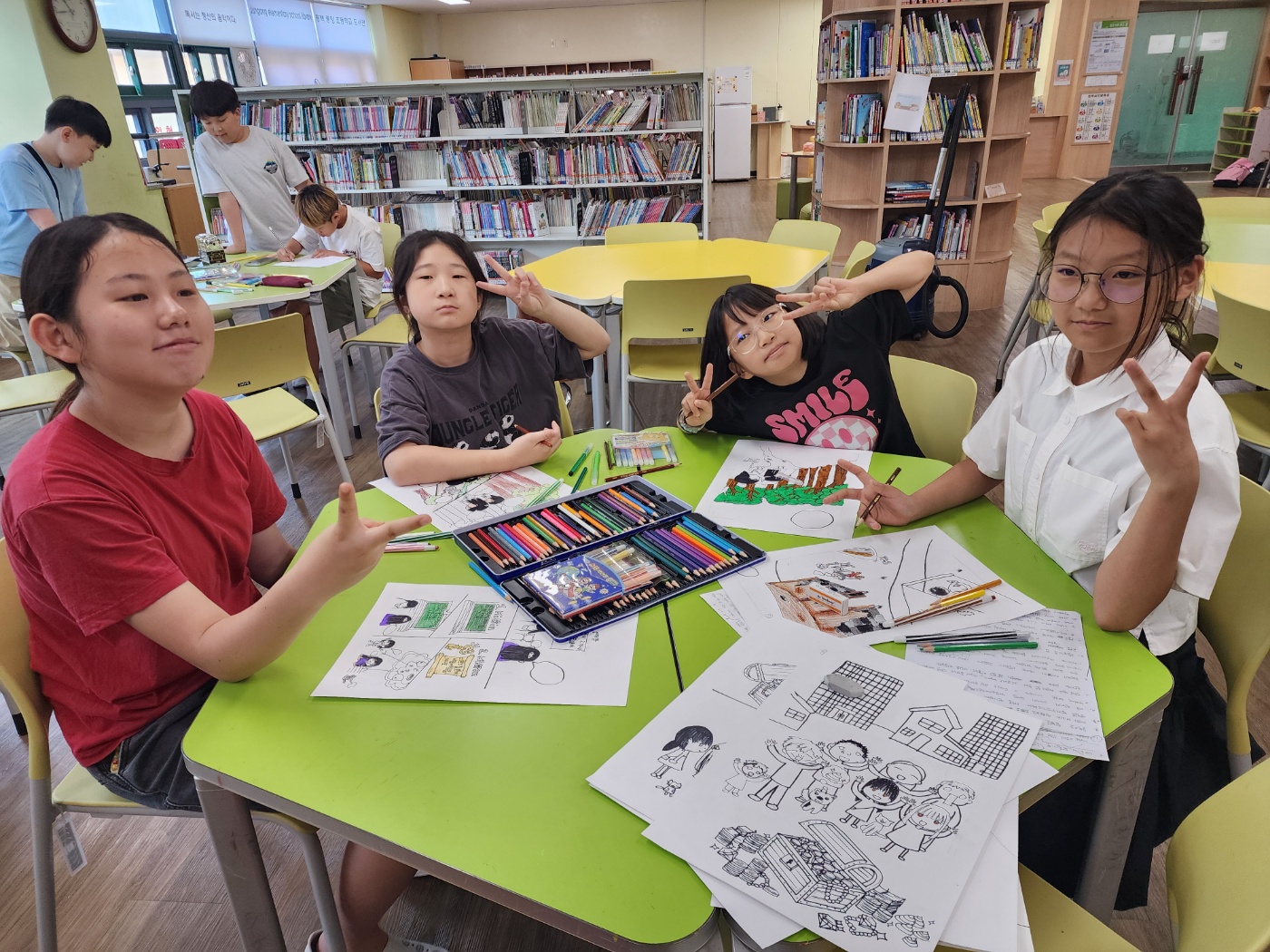 평택중앙초등학교 도서관, 여름방학 독서캠프 ‘나만의 그림책 만들기’성료 ​2 이미지