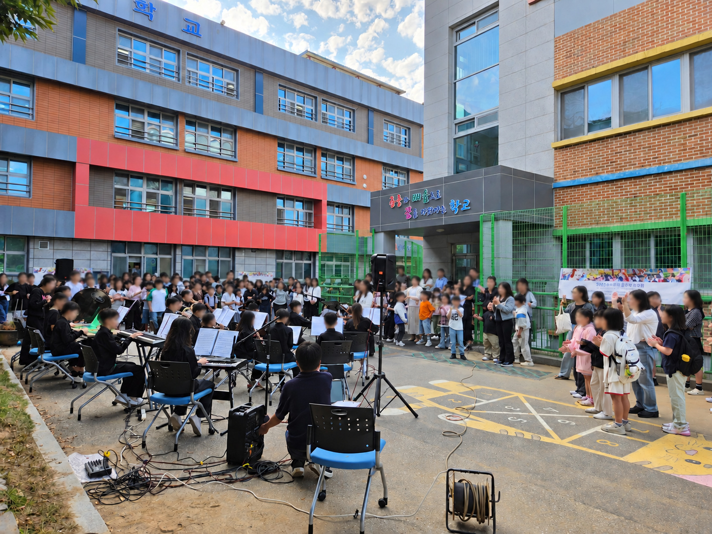 양평 양수초 꿈밭 오케스트라, 등굣길 음악회 개최2 이미지