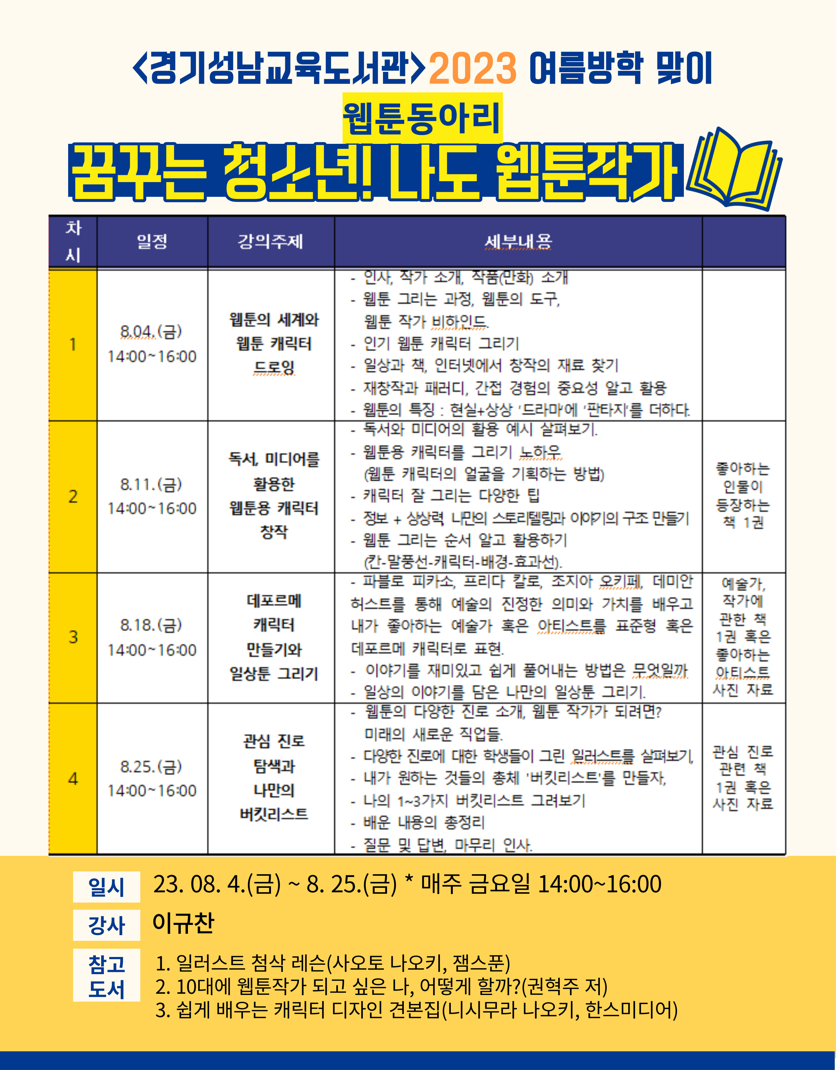 경기성남교육도서관,  지역아동센터 연계 '웹툰·영상 동아리' 운영2 이미지