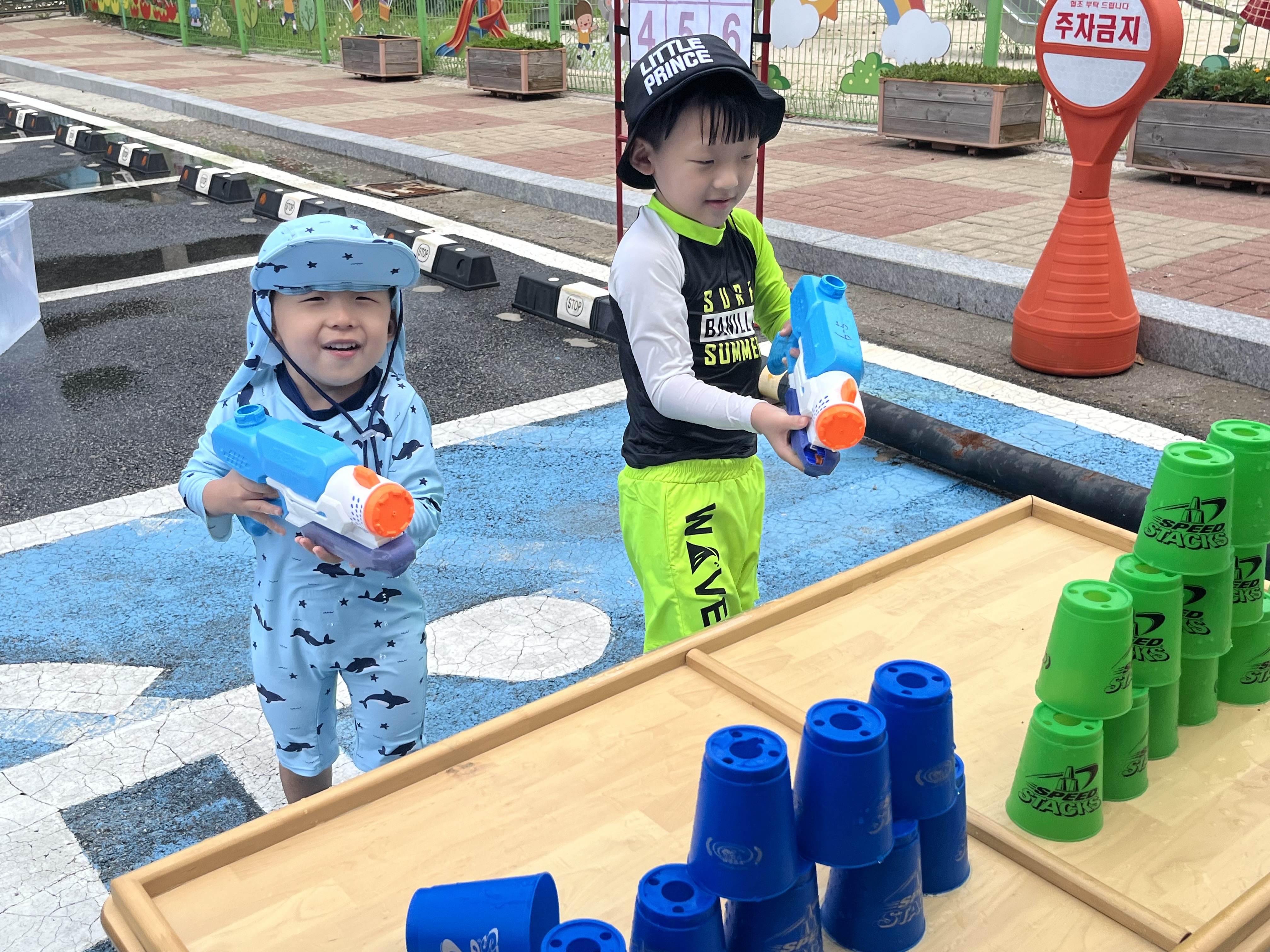 포천 추산유치원 원내 물놀이 체험2 이미지