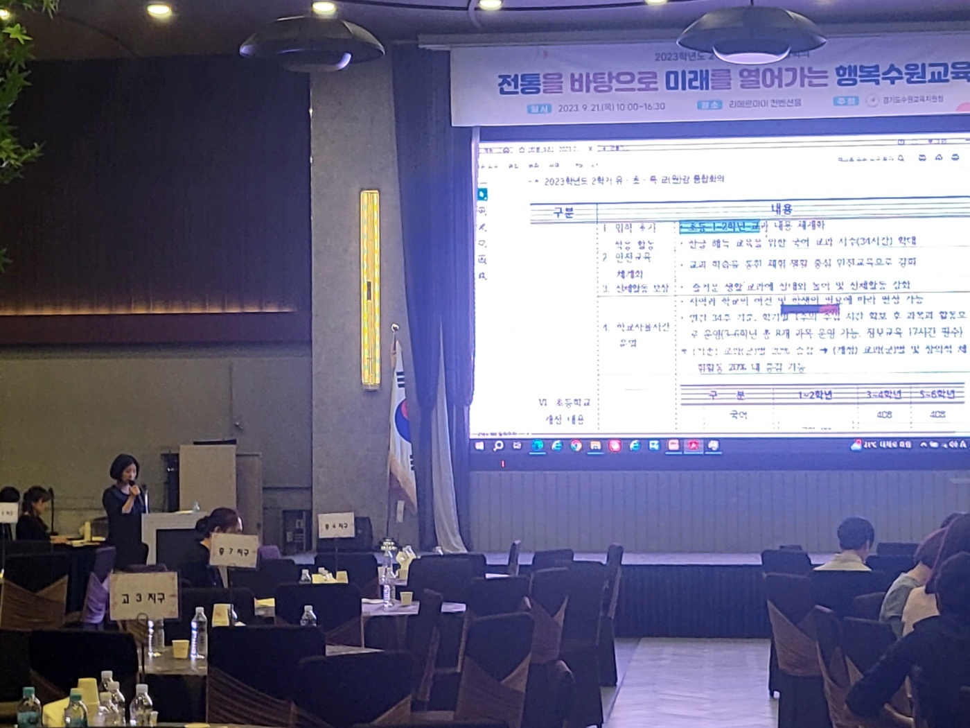 수원교육지원청, 2023학년도 2학기 유·초·특 교(원)감 통합회의 운영1 이미지