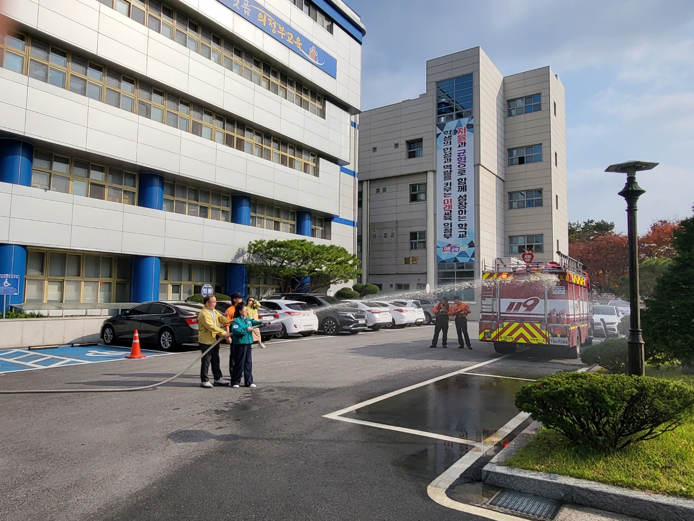 의정부교육지원청, 청사 화재 발생 대비 소방합동훈련 실시3 이미지
