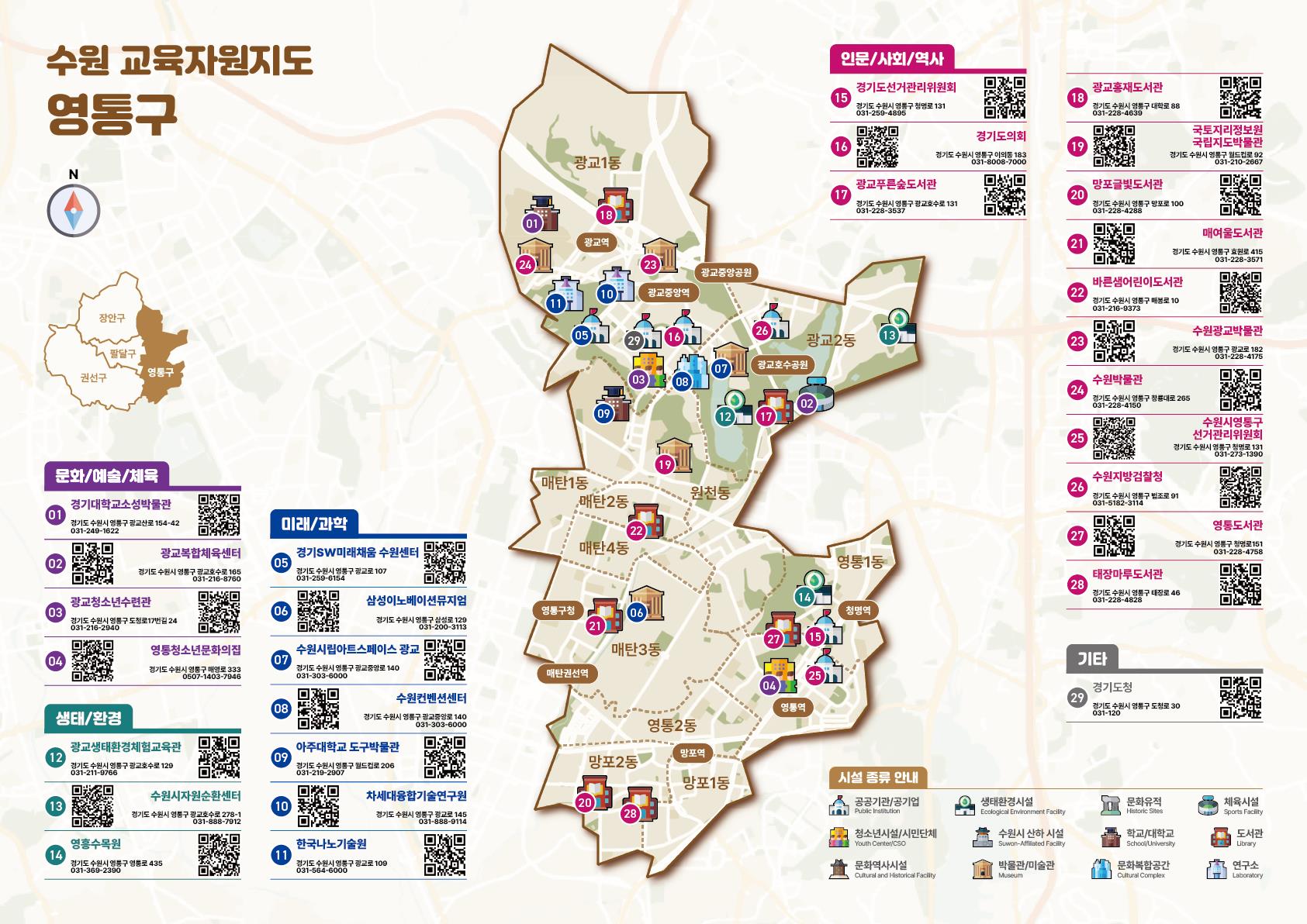 수원교육지원청, 공유학교를 향한 디지털 전환,   공유학교 위한 수원 교육자원지도 개발5 이미지