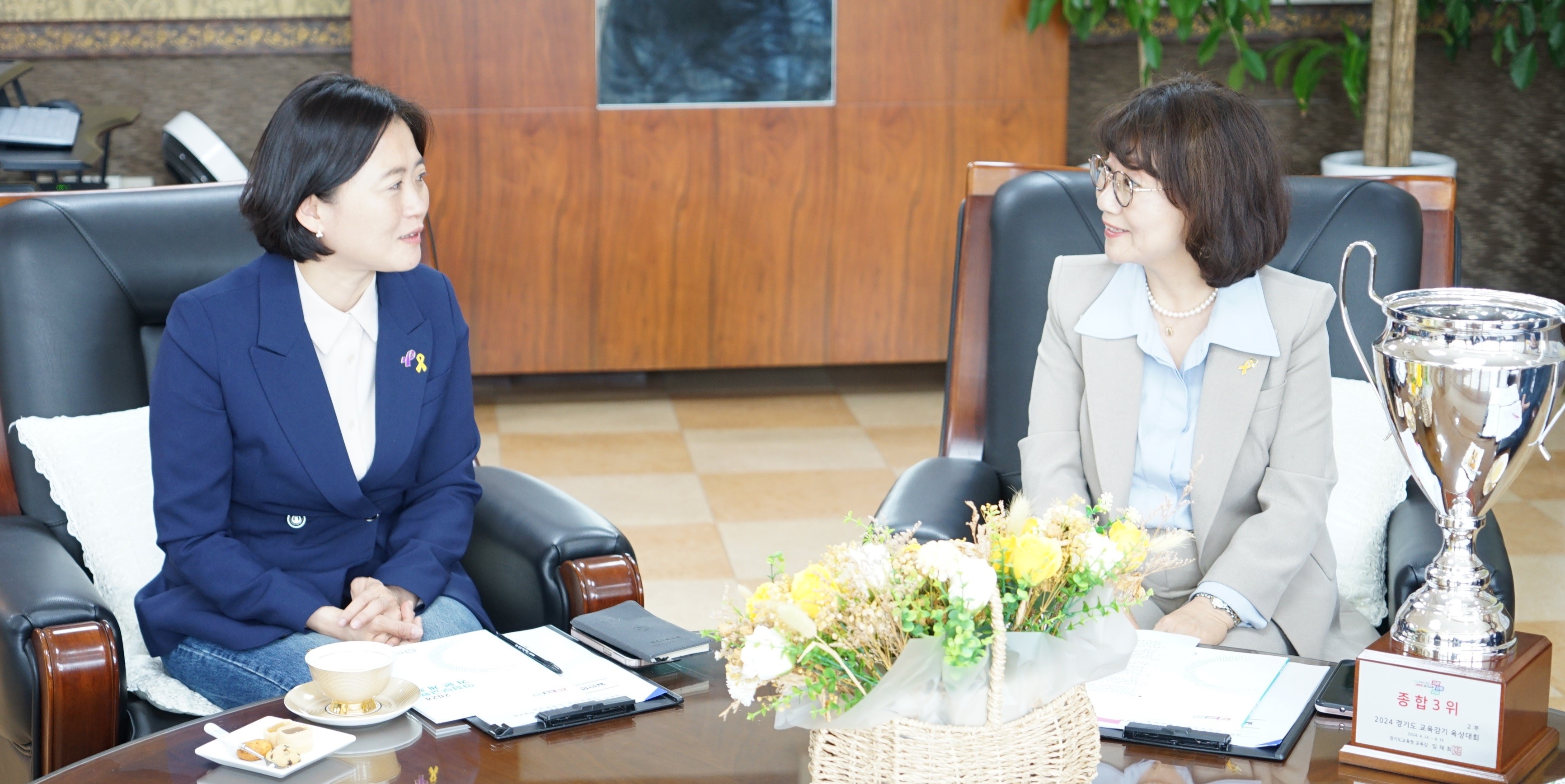 의정부교육지원청,  박지혜 국회의원 당선인과 의정부 미래 교육 맞손 잡아2 이미지