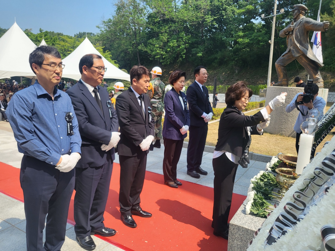 원순자 의정부교육지원청 교육장, 제69회 현충일 추념식에서 추모의 뜻 전해2 이미지