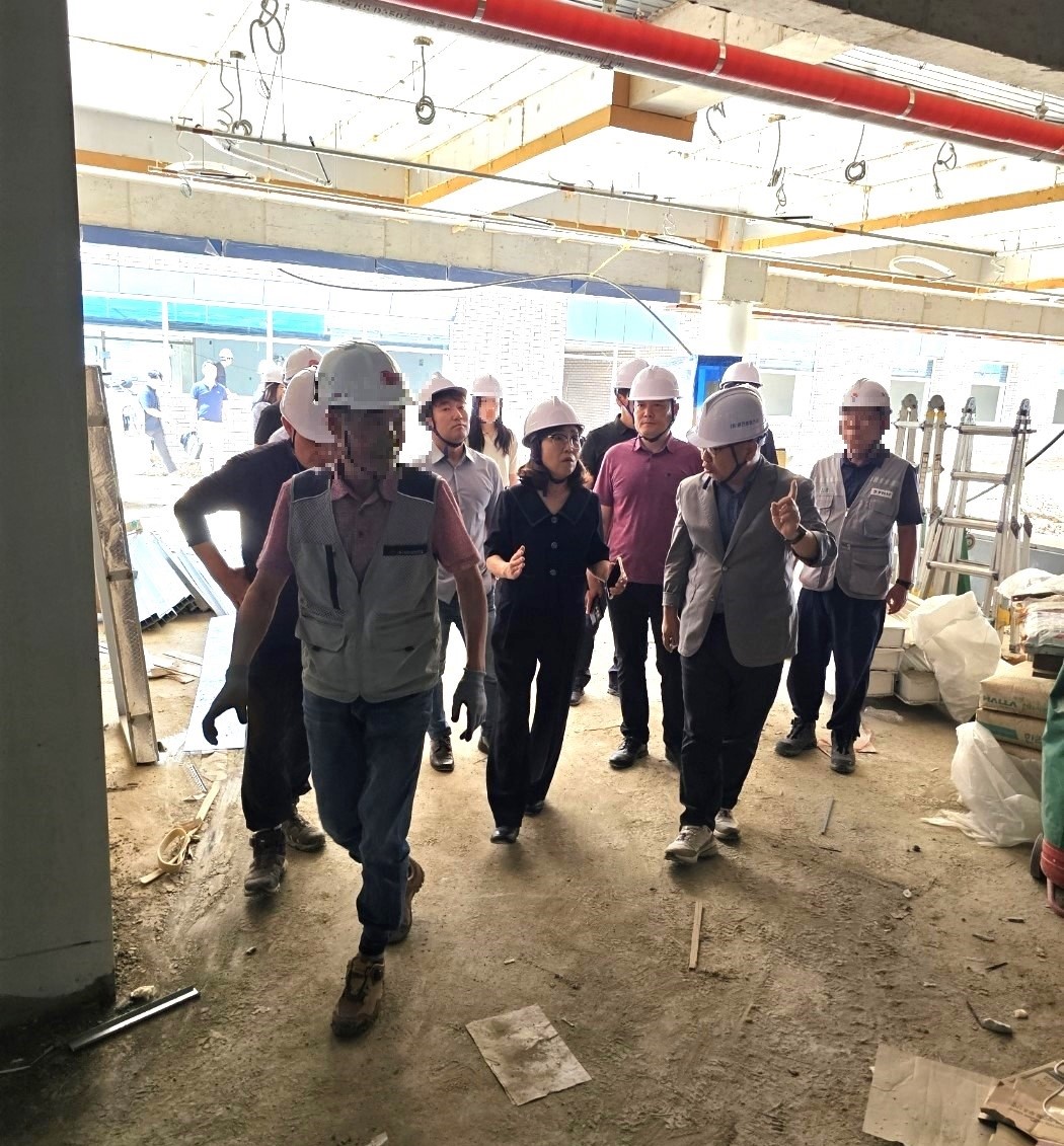 동두천양주교육지원청, 8월 준공 예정 신설학교 현장 점검 실시1 이미지