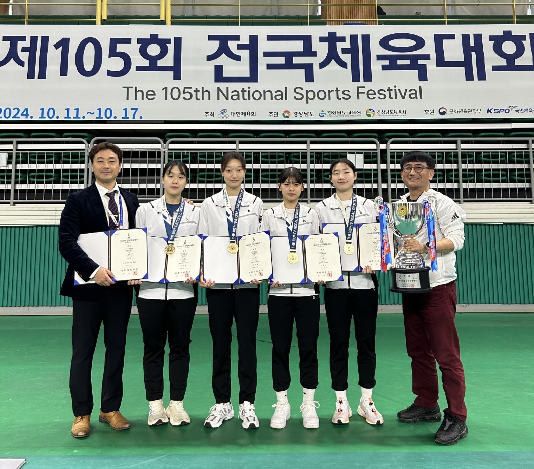 성남여고, 제105회 전국체육대회 펜싱(플러레) 단체전 우승, 개인전 동메달2 이미지