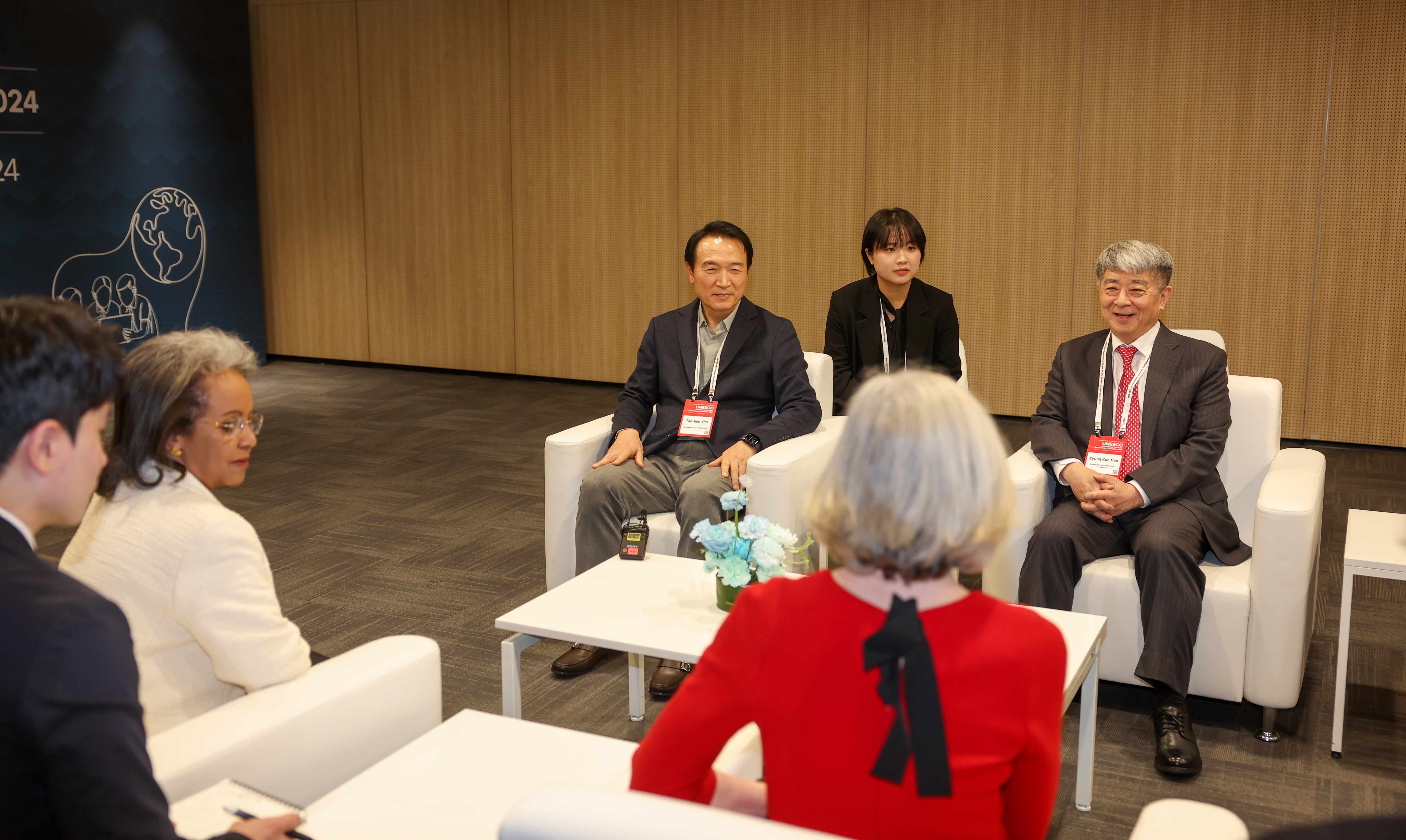 임태희 교육감, 사흘레-워크 쥬드 에티오피아 전 대통령, 스테파니아 지아니니 유네스코 교육사무총장보와 다자 회담 가져3 이미지