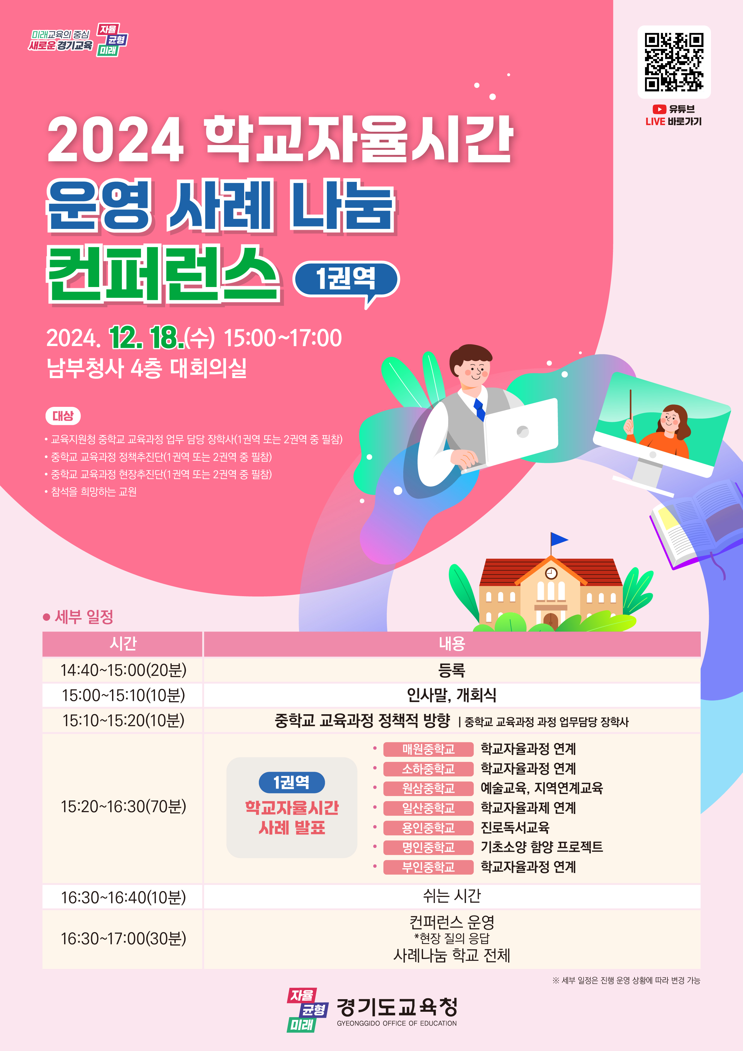 경기도교육청, 중학교 학교자율시간 권역별 우수사례 나눔회 개최3 이미지