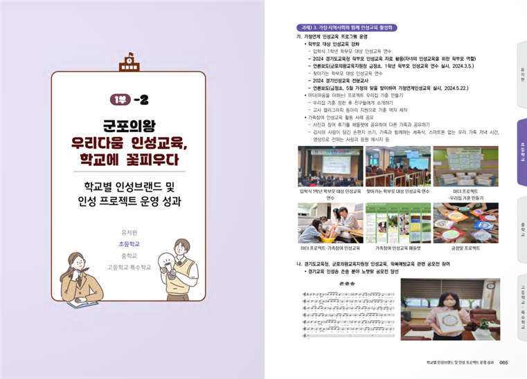 군포의왕교육지원청, 학교 인성교육 사례 e-book 발행2 이미지